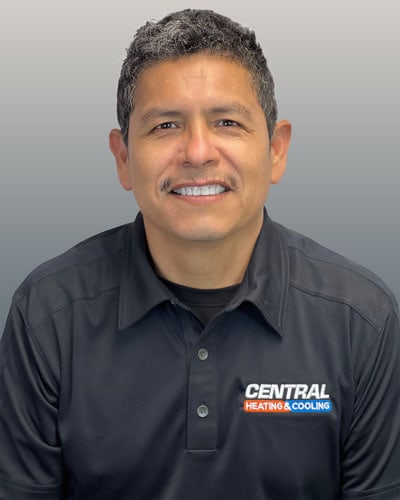 Central Heating & Cooling employee; Abel F. - Install Supervisor.