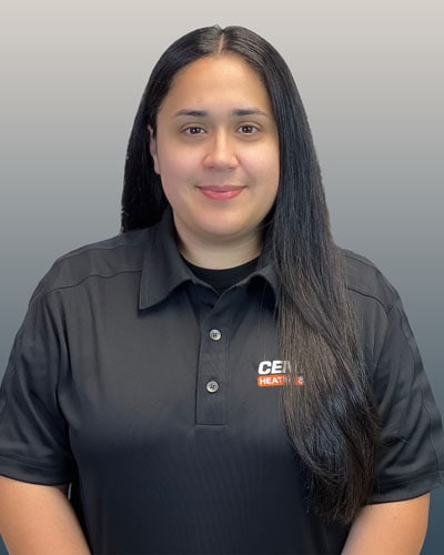 Central Heating & Cooling employee; Andrea Q. - Office Coordinator.
