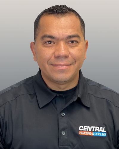 Central Heating & Cooling employee; Efrain O. - Installer.