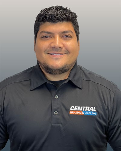 Central Heating & Cooling employee; Jhovani C. - Installer.
