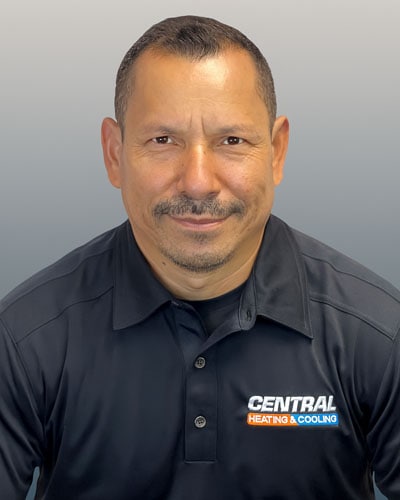 Central Heating & Cooling employee; Juan G. - Installer.