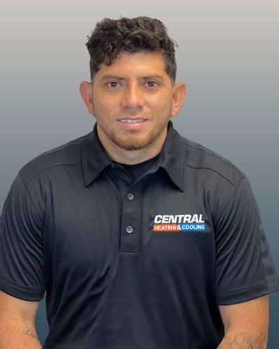 Central Heating & Cooling employee; Pedro R. - Installer Helper.