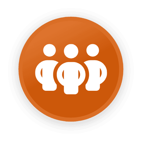 Teamwork icon for high-quality HVAC service.