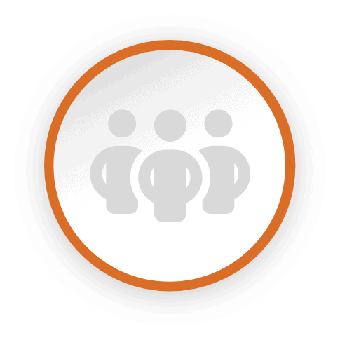 Teamwork icon for high-quality HVAC service.